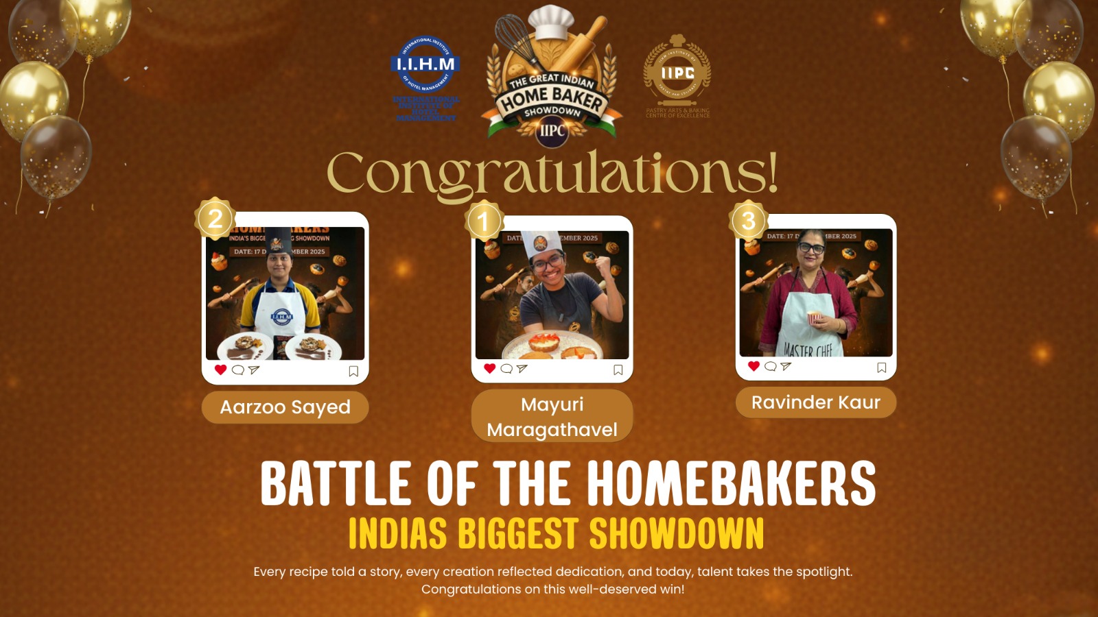The Great Indian Home Bakers Showdown