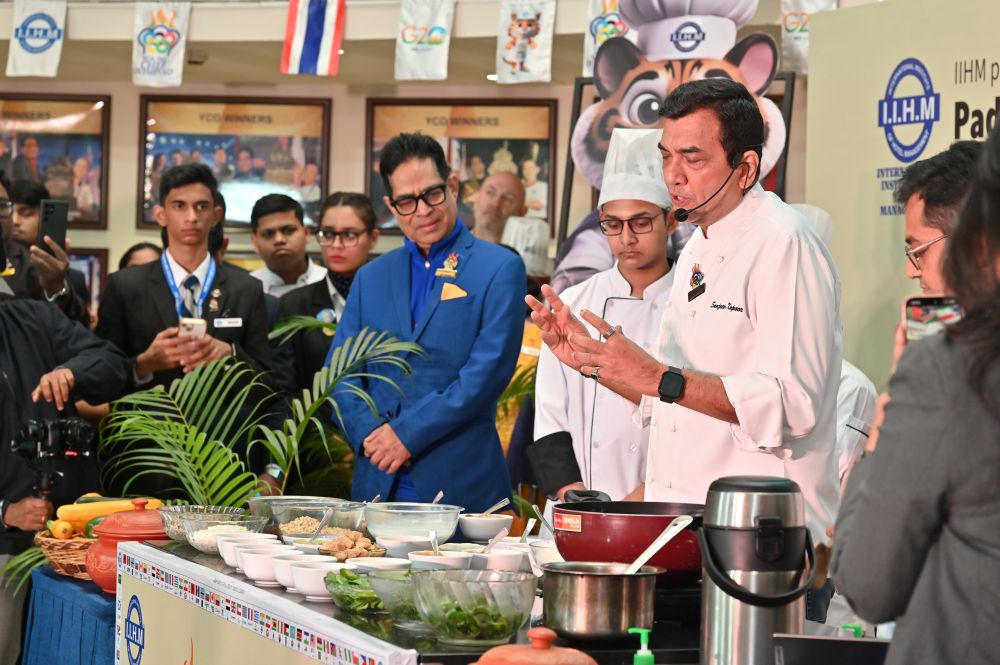 Padma Shri Chef Sanjeev Kapoor’s Global Masterclass at IIHM on Indian Millets