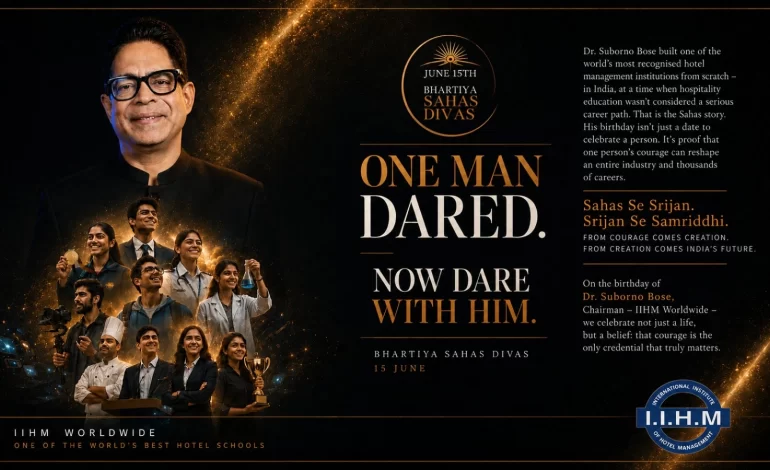 IIHM Celebrates Dr. Suborno Bose’s Vision through Bhartiya Sahas Divas and Nil Waste Kitchen Initiative