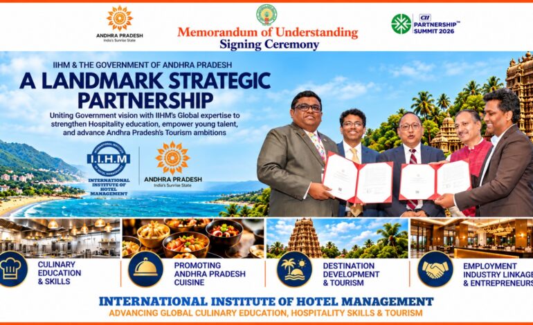 IIHM Signs Strategic MoU with Andhra Pradesh Government